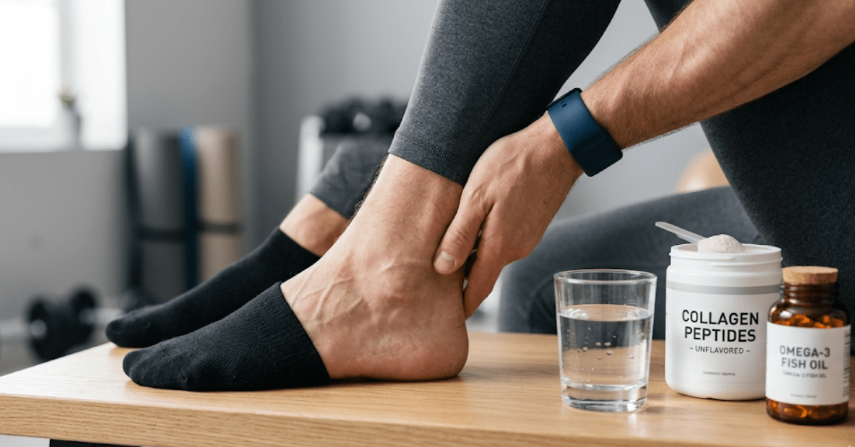 Supplements for foot pain, Achilles tendonitis recovery 2026, best vitamins for tendon healing, natural anti-inflammatories for foot pain, Sole Foot and Ankle Valparaiso, collagen for tendon repair, Vitamin C for collagen synthesis, Omega-3s for foot inflammation, podiatrist Valparaiso IN, foot pain nutrition guide, how to strengthen tendons naturally, chronic heel pain supplements, Dr. Harpreet Minhas, regenerative foot care Indiana, 3D printed orthotics Valparaiso, AI gait analysis for runners, healing overuse injuries from the inside out, tendon health for active adults, Northwest Indiana foot clinic, nutritional support for plantar fasciitis.