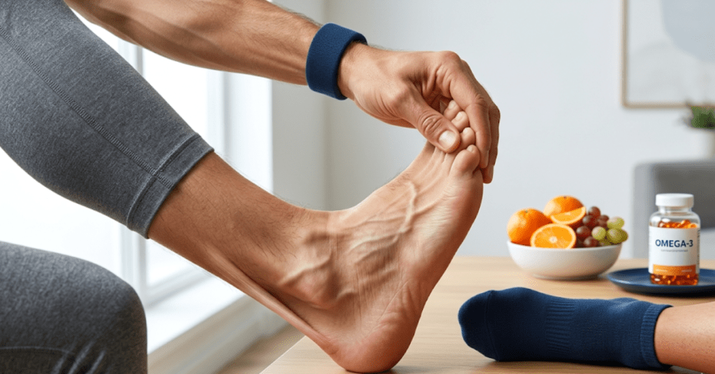 Supplements for foot pain, Achilles tendonitis recovery 2026, best vitamins for tendon healing, natural anti-inflammatories for foot pain, Sole Foot and Ankle Valparaiso, collagen for tendon repair, Vitamin C for collagen synthesis, Omega-3s for foot inflammation, podiatrist Valparaiso IN, foot pain nutrition guide, how to strengthen tendons naturally, chronic heel pain supplements, Dr. Harpreet Minhas, regenerative foot care Indiana, 3D printed orthotics Valparaiso, AI gait analysis for runners, healing overuse injuries from the inside out, tendon health for active adults, Northwest Indiana foot clinic, nutritional support for plantar fasciitis.