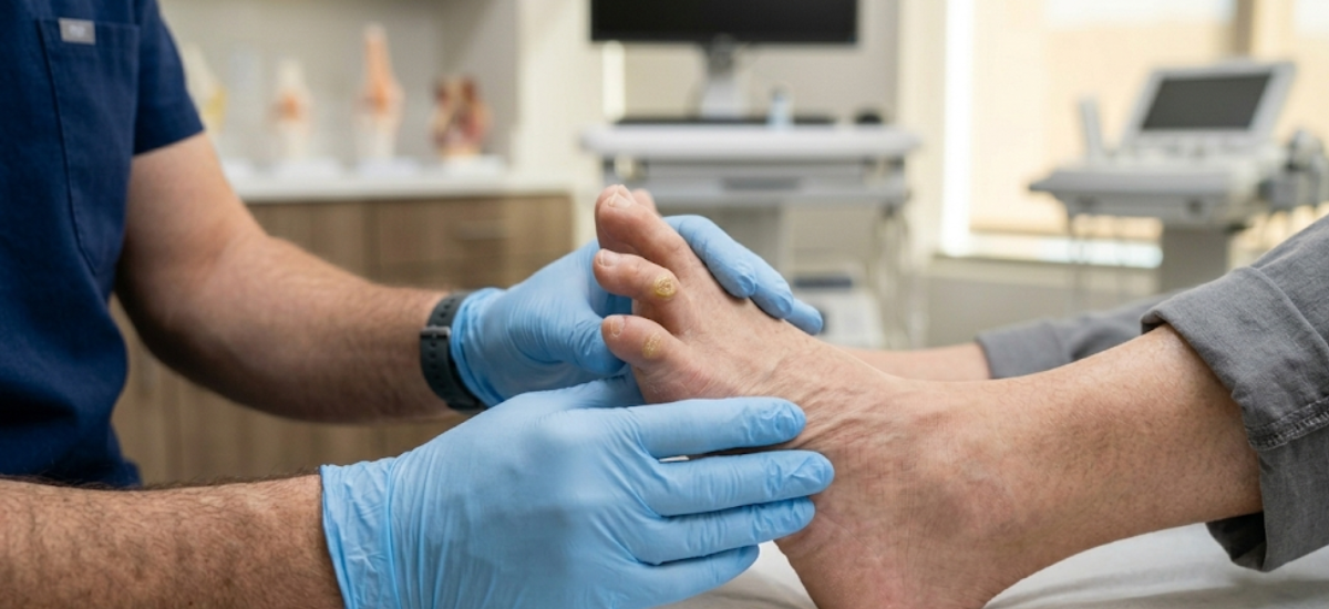 Minimally invasive hammertoe surgery consultation for painful toe deformity