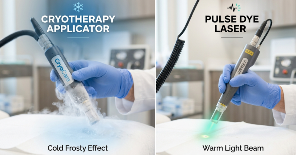 Comparison of pulse dye laser versus cryotherapy for plantar wart treatment at Sole Foot and Ankle Valparaiso IN
