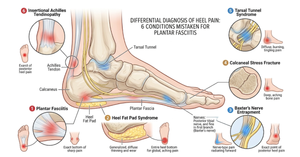 Signs Your Heel Pain Is Not Plantar Fasciitis causes Podiatrist Valparaiso IN Foot doctor Northwest Indiana Sole Foot & Ankle Valparaiso Best foot specialist in Valparaiso Emergency podiatrist